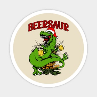 Beersaur (Christmas edition) Magnet